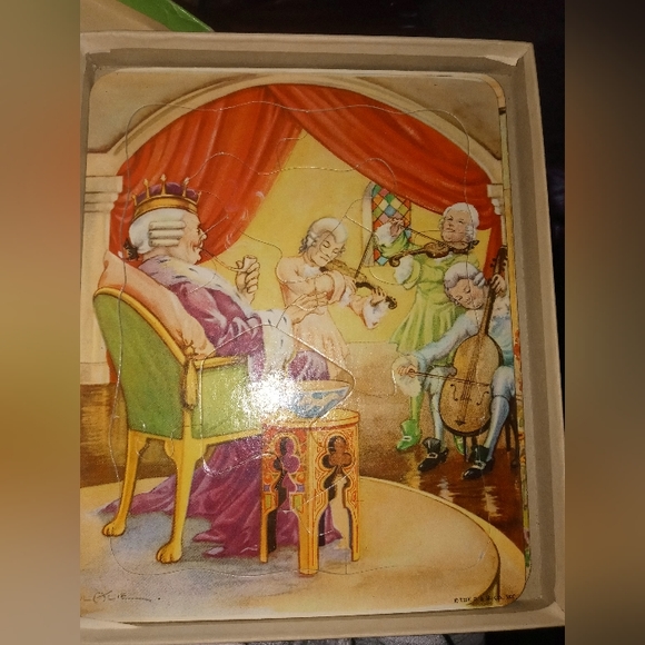 Mother Goose Interlocking Jigsaw Pictures (3) 1941 - Picture 3 of 4